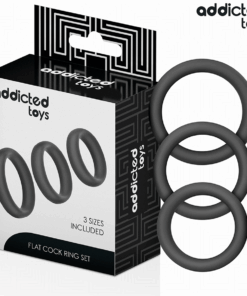 ADDICTED TOYS - SET AUS FLACHEN SILIKONRINGEN