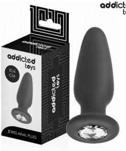 ADDICTED TOYS - ANAL PLUG MIT JUWEL GRÖSSE M 10,4 CM
