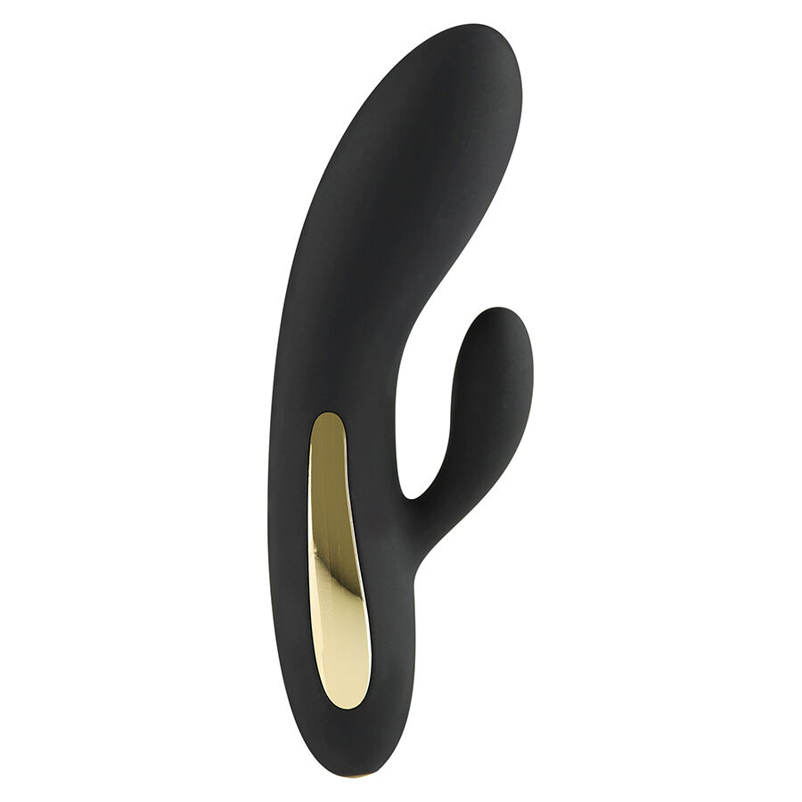 TOYJOY - SCHWARZER KANINCHENVIBRATOR MIT SPEKTAKULÄREM LICHT