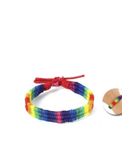 PRIDE - REGENBOGENFLAGGE GEFLOCHTENES ARMBAND