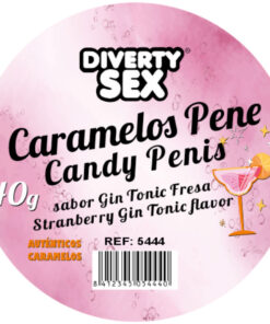 DIABLO PICANTE  20 Penisbonbons mit Gin-Tonic-Geschmack