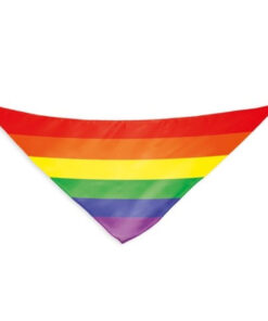 PRIDE - REGENBOGENFLAGGE DREIECKIGER BAUMWOLLSCHAL
