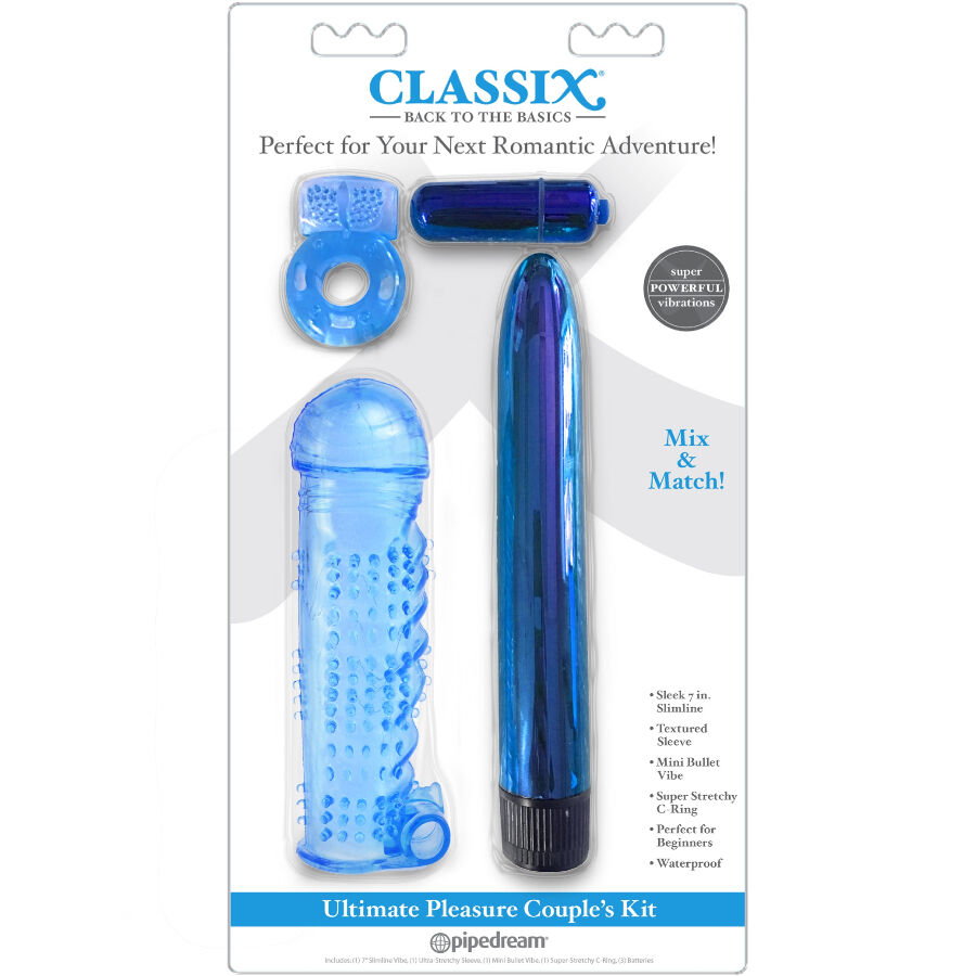 CLASSIX - ULTIMATE PLEASURE COUPLES KIT AZUL – Bild 2