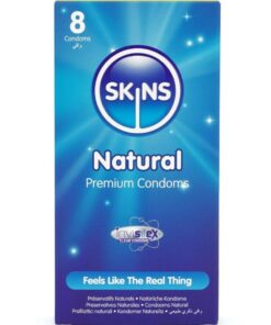SKINS - NATÜRLICHE PREMIUM-KONDOME PACKUNG 8