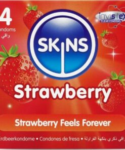 SKINS - ERDBEERE PREMIUM-KONDOME PACKUNG 4