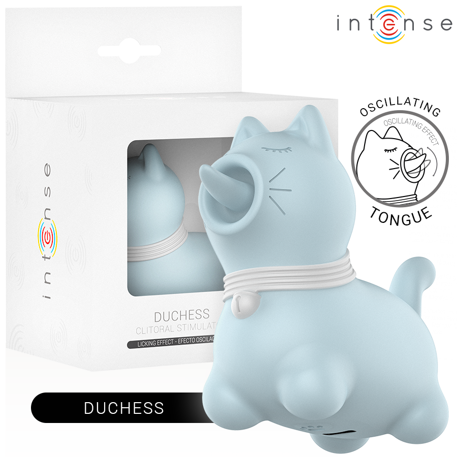 INTENSE - DUCHESS STIMULATOR MIT ROTIERENDER ZUNGE 360 BLAU