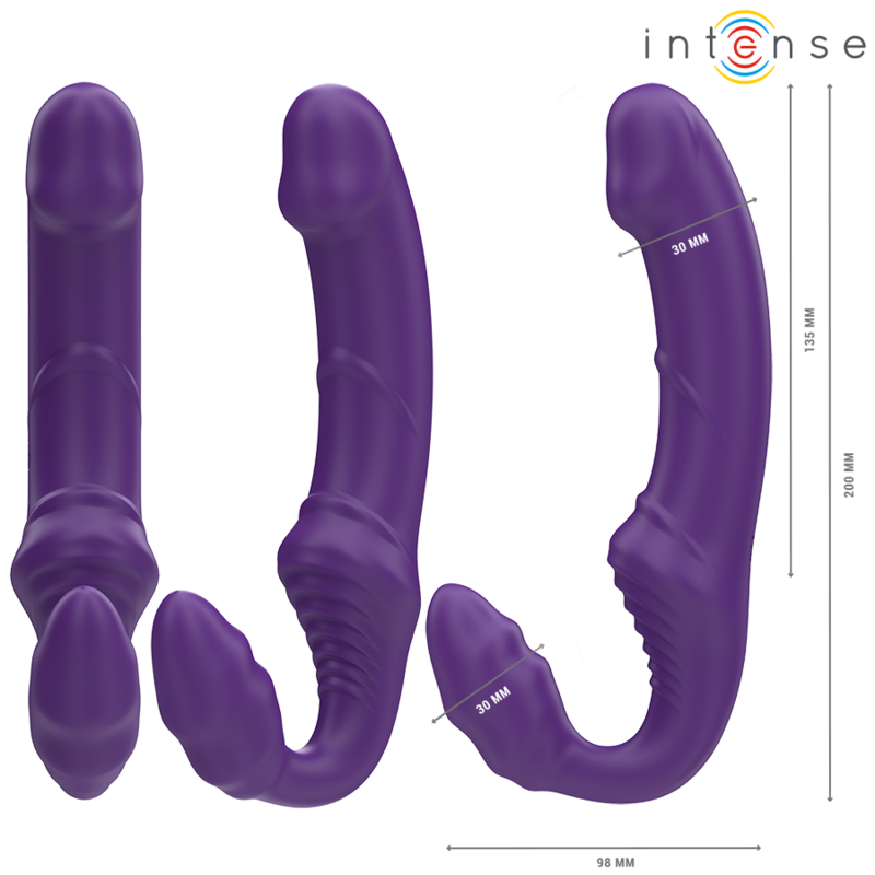 INTENSE - JILL DOPPELVIBRATOR 20 CM LILA FERNBEDIENUNG – Bild 3