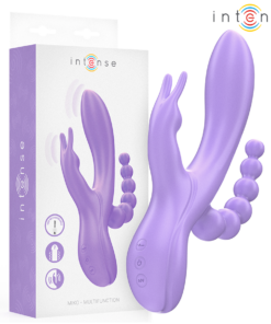 INTENSE - MIKO DREIFACHVIBRATOR RABBIT  STIMULATOR  ANAL 7 VIBRATIONEN LILA