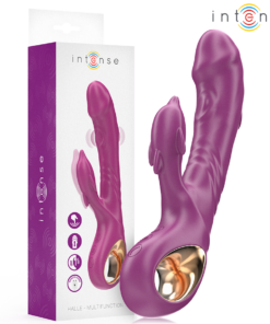 INTENSE - HALLE MULTIFUNKTIONSVIBRATOR MIT DELFIN-STIMULIERENDER ZUNGE LILA