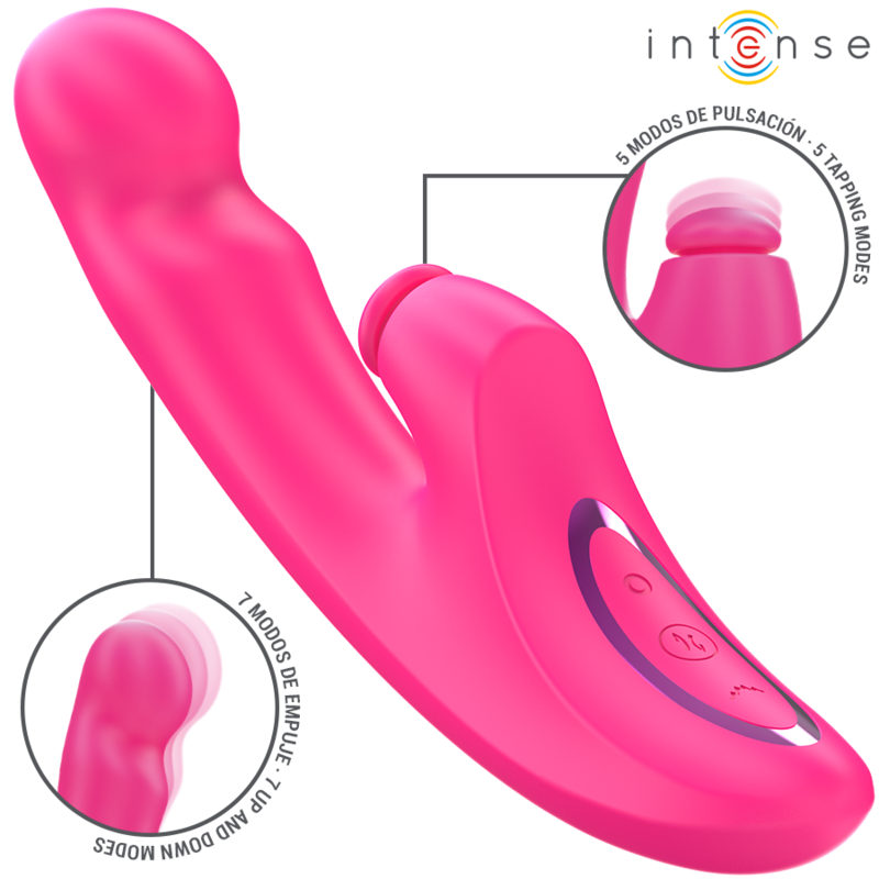 INTENSE - EMI VIBRATOR 13,5 CM MULTIFUNKTION 3 IN 1 10 VIBRATIONEN ROSA – Bild 2