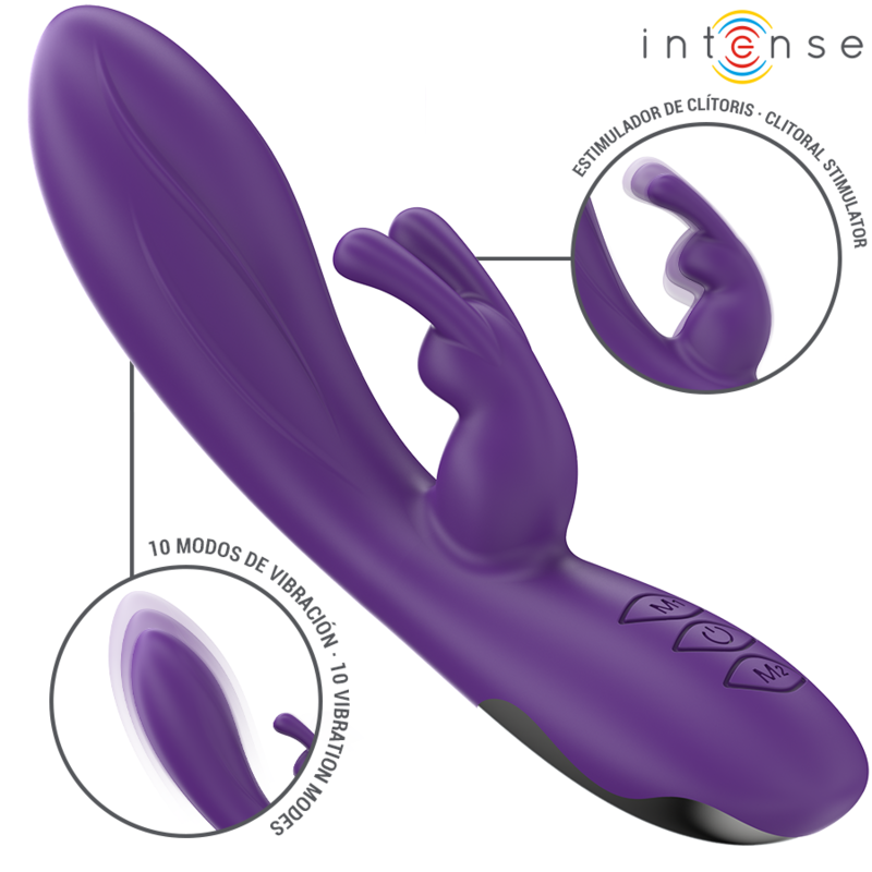 INTENSE - RANDALL RABBIT VIBRATOR 10 VIBRATIONEN LILA – Bild 2
