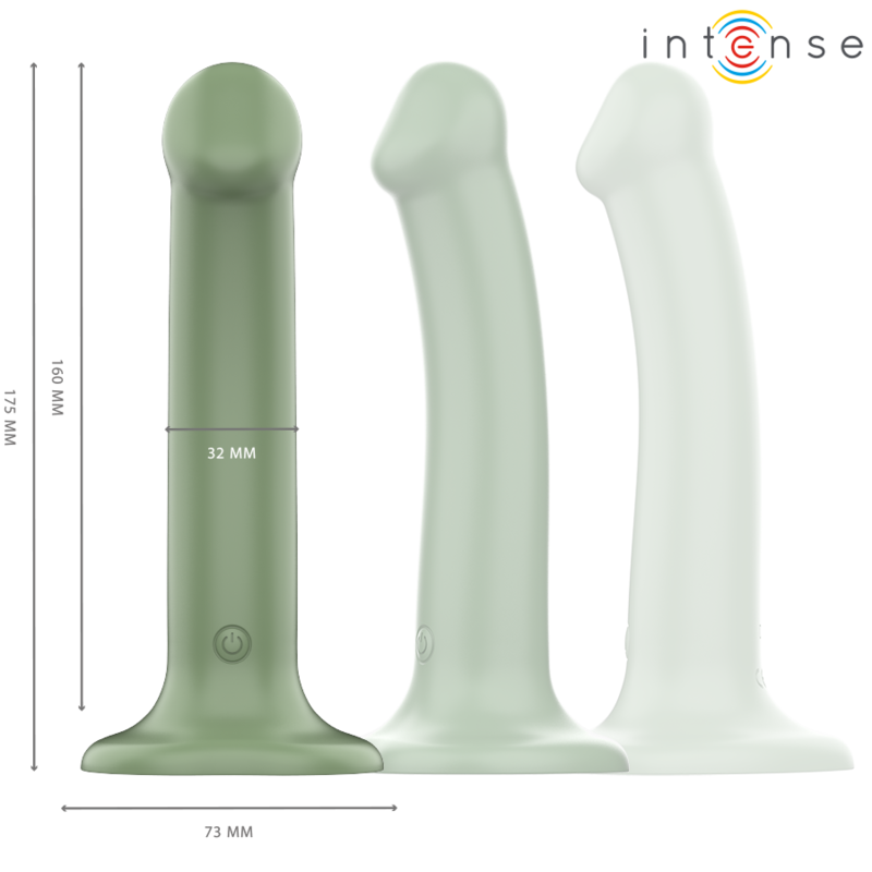 INTENSE - BECCA VIBRATOR MIT SAUGNAPF 10 VIBRATIONEN GRÜNE FERNBEDIENUNG – Bild 3