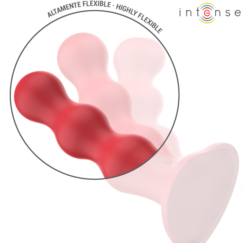 INTENSE - CODY VIBRATOR MIT SAUGNÄPFEN ROTE FERNBEDIENUNG – Bild 5
