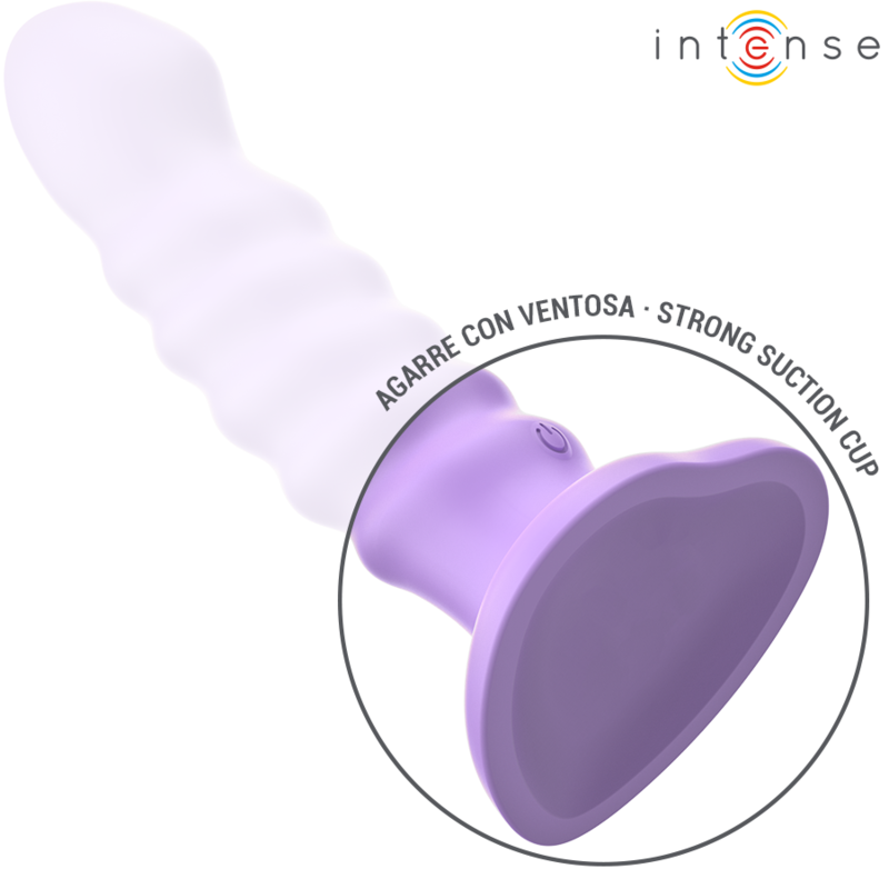 INTENSE - BRENDA VIBRATOR GRÖSSE M SPIRALENDESIGN 10 VIBRATIONEN LILA FERNBEDIENUNG – Bild 5
