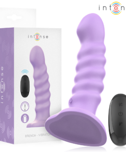 INTENSE - BRENDA VIBRATOR GRÖSSE M SPIRALENDESIGN 10 VIBRATIONEN LILA FERNBEDIENUNG
