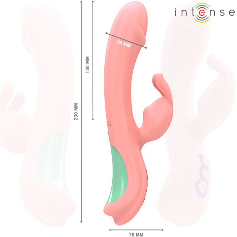 INTENSE - RACHEL RABBIT VIBRATOR 5 VIBRATIONEN ROSA – Bild 4