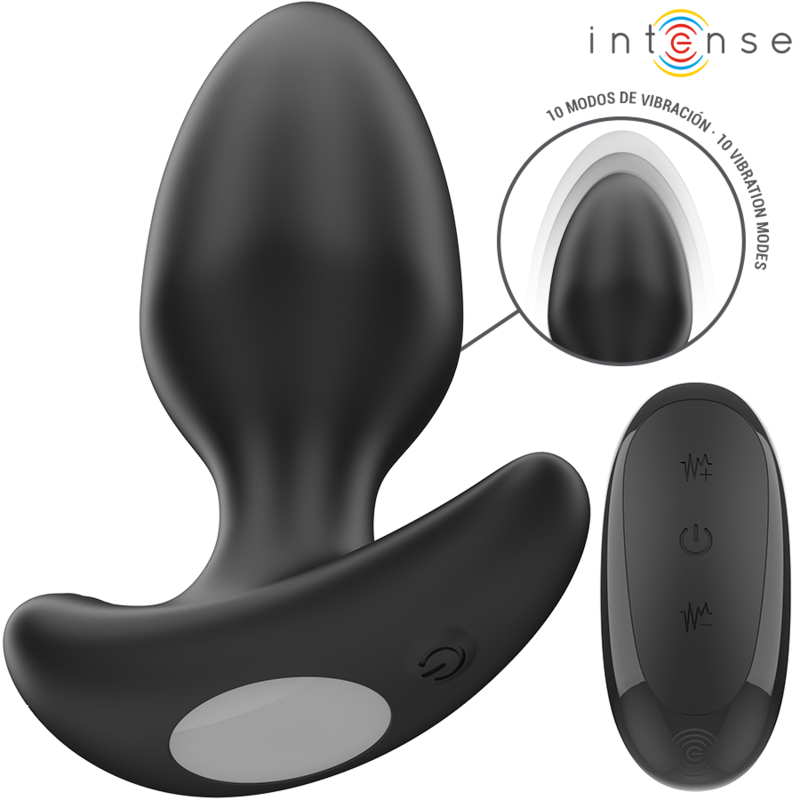 INTENSE - JOEY ANAL PLUG 10 VIBRATIONEN SCHWARZ FERNBEDIENUNG – Bild 2
