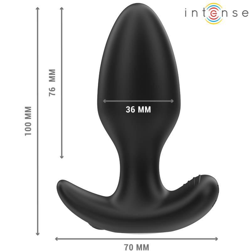 INTENSE - JOEY ANAL PLUG 10 VIBRATIONEN SCHWARZ FERNBEDIENUNG – Bild 3