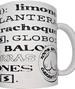 DIABLO PICANTE - WEISSE TASSE MIT TITTENSYNONYMEN 370 ML