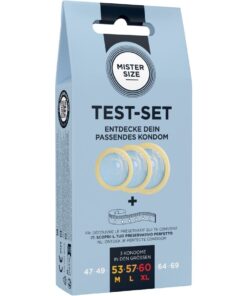 Alternative view of MISTER SIZE - TESTSET MIT 3 KONDOMEN IN VERSCHIEDENEN GRÖSSEN + MASSBAND