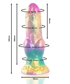 Alternative view of EPIC - IRIS DILDO MIT REGENBOGENFARBENEN HODEN DER VERGNÜGUNG