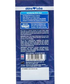 Alternative view of SKINS - AQUA GLEITMITTEL AUF WASSERBASIS, EINZELDOSIS 5 ML
