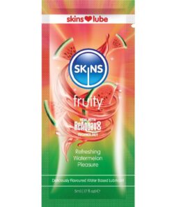 SKINS  FRUCHTIGES, WASSERBASIS-GLÄTTER WASSERMELONE, EINZELDOSIERUNG 5 ML