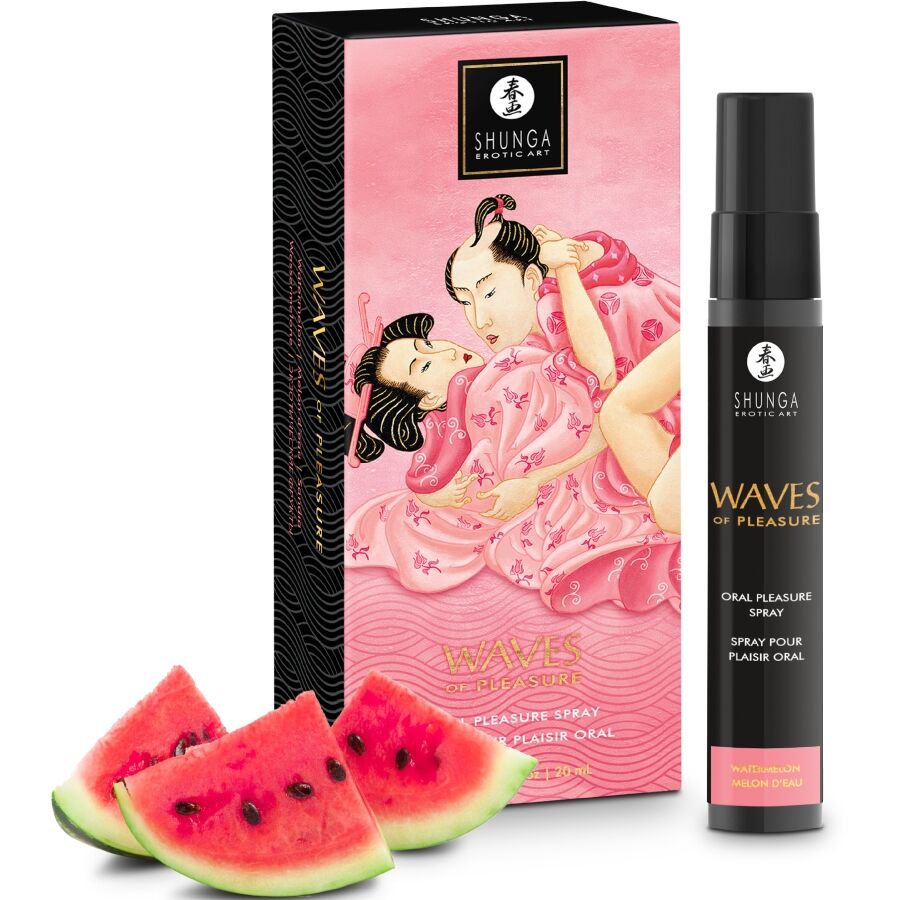 SHUNGA - WAVES PLEASURE SPRAY ORAL SEXUCTIVE WATERMELON 20 ML