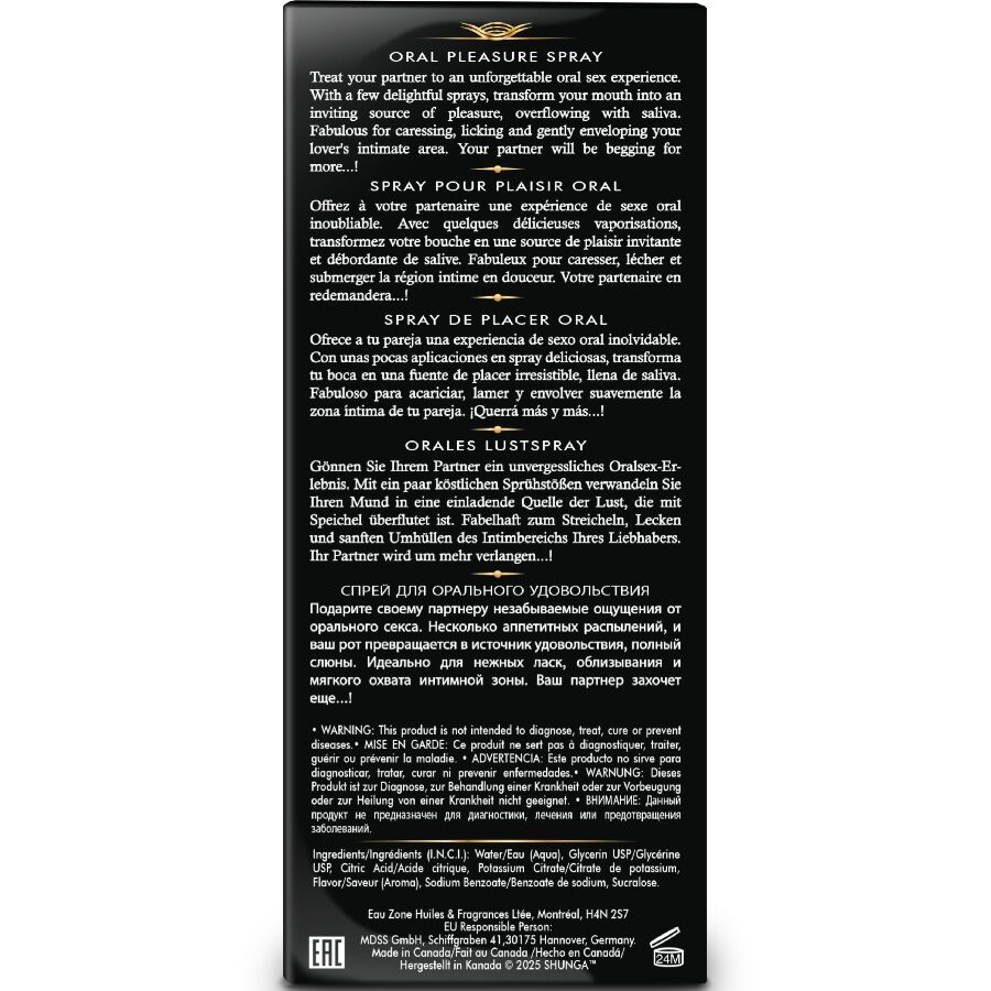 SHUNGA - WAVES PLEASURE SPRAY ORAL SEXUCTIVE ERDBEERE 20 ML – Bild 4