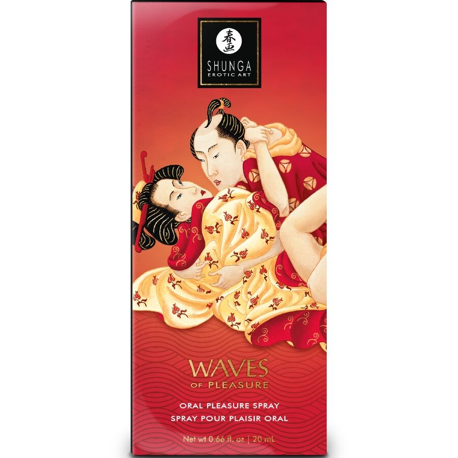 SHUNGA - WAVES PLEASURE SPRAY ORAL SEXUCTIVE ERDBEERE 20 ML – Bild 3