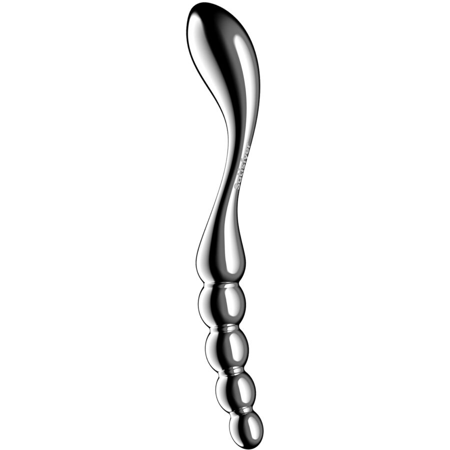 SATISFYER - STAR FORCE 1 DOPPELDILDO AUS EDELSTAHL