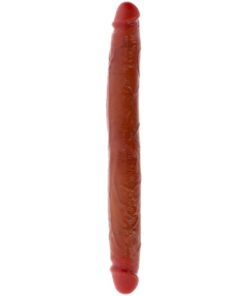 GET REAL - DOPPELENDES SILIKON-DILDO KARAMELL 35 CM
