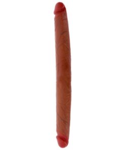GET REAL - DOPPELENDES SILIKON-DILDO KARAMELL 40 CM