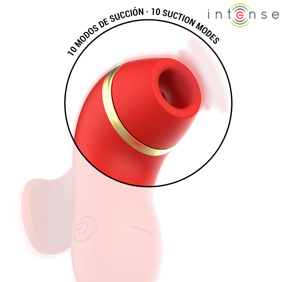 INTENSE - PATTY-STIMULATOR MIT 4 AUFSÄTZEN, SAUG-, KLETTER-, KITZEL- UND LECKFUNKTION – Bild 4