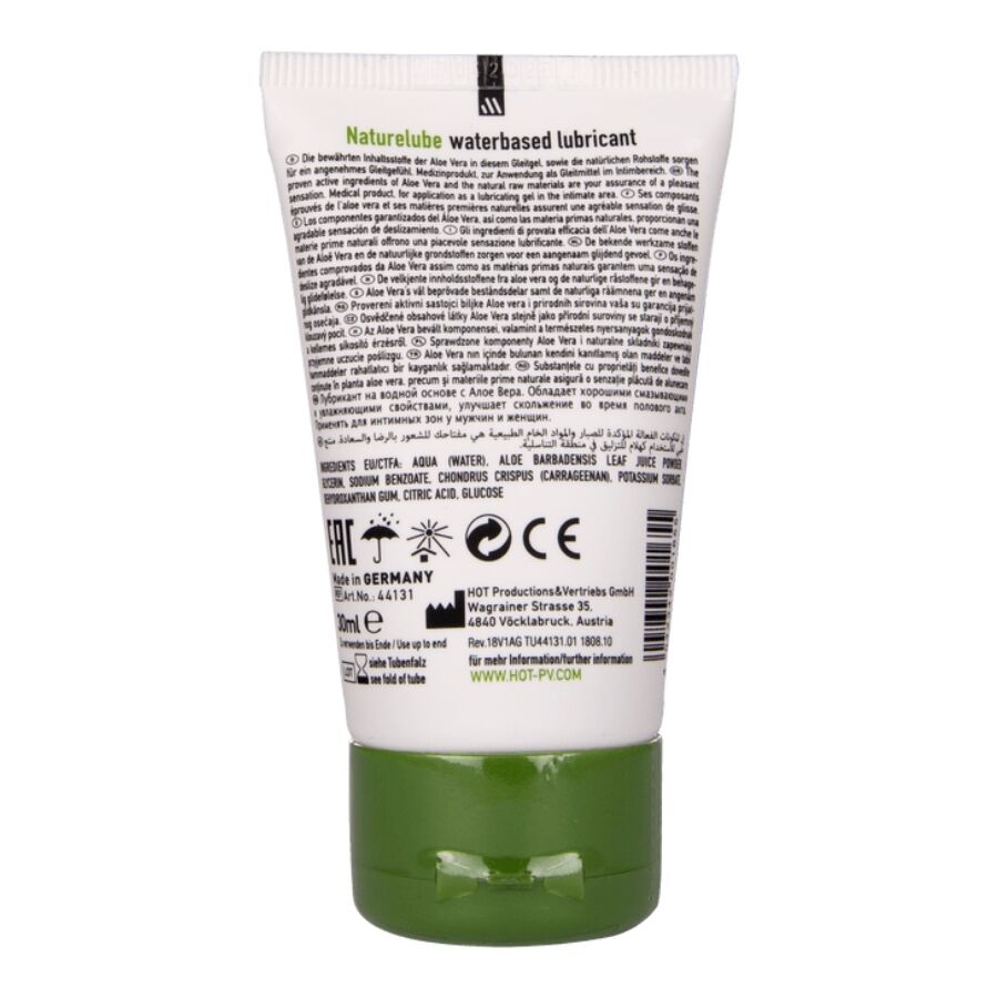 HOT - NATURE GLEITGEL AUF WASSERBASIS MIT ALOE VERA 30 ML – Bild 2