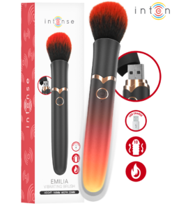 INTENSE - EMILIA HEIZBÜRSTE MIT VIBRATIONSFUNKTION, 16 CM