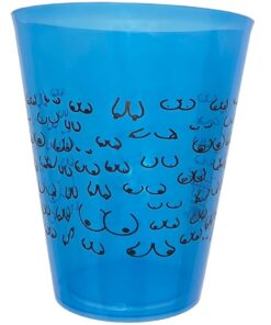 DIABLO PICANTE - BLAUER BECHER 500 ML MIT SCHWARZEN BRÜSTEN