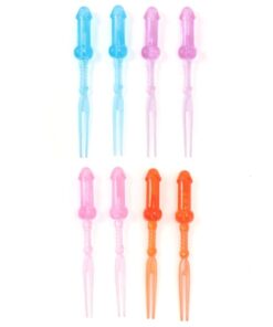 DIABLO PICANTE  FARBIGE PENIS-SPIESSE, 8 STÜCK