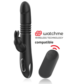 BLACKSILVER - KENJI RABBIT-VIBRATOR UP  DOWN + WATCHME-FERNBEDIENUNG