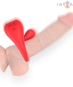 Alternative view of INTENSE - RUSSELL ANILLO VIBRADOR CON ESTIMULACIÓN DE CLÍTORIS ROJO