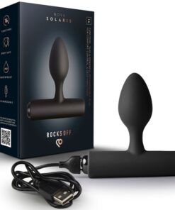 ROCKS-OFF - NOVA SOLARIS PLUG ANAL FINO RECARGABLE 16 FUNCIONES NEGRO