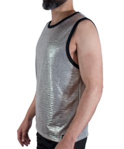 Alternative view of MACHO - T-SHIRT MIT FEINEM GLITZER, GRÖSSE S/M