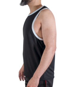 Alternative view of MACHO - CMV004 CAMISETA GYM NEGRA S/M
