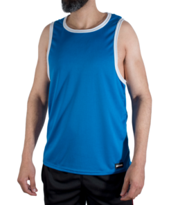 MACHO - CMV002 CAMISETA GYM AZUL S/M