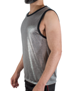 Alternative view of MACHO - T-SHIRT MIT FEINEM GLITZER, GRÖSSE S/M