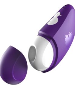 ROMP  FREE KOSTENLOSER KLITORASIMULATOR MIT DECKEL, 10 STUFEN, WIEDERAUFLADBAR, LILA