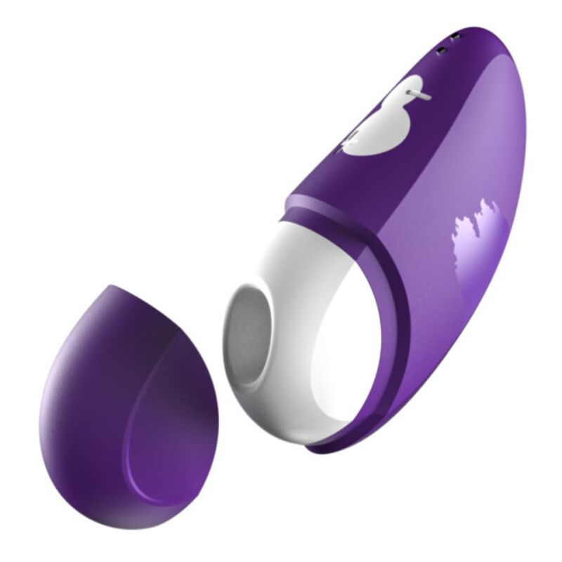 ROMP  FREE KOSTENLOSER KLITORASIMULATOR MIT DECKEL, 10 STUFEN, WIEDERAUFLADBAR, LILA