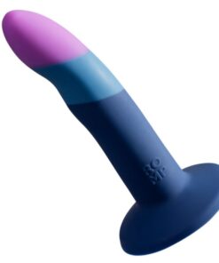 ROMP - PICCOLO SILIKONDILDO MIT DREIFARBIGEM SAUGAUFFANG 14 CM