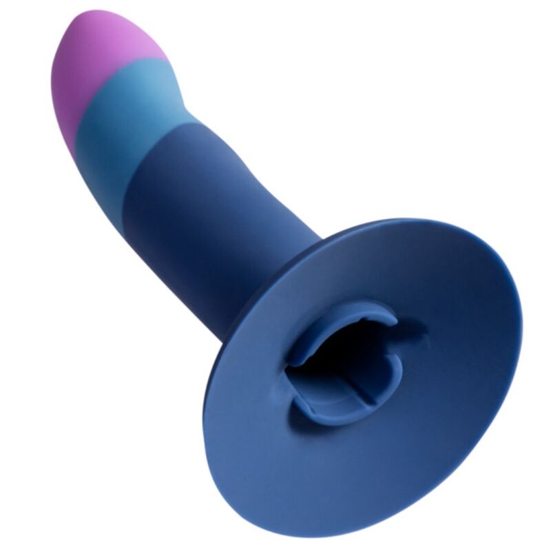 ROMP - PICCOLO SILIKONDILDO MIT DREIFARBIGEM SAUGAUFFANG 14 CM – Bild 4
