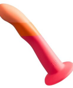 Alternative view of ROMP - DIZI Silikon-Dildo mit Saugnapf, dreifarbig, 18 cm